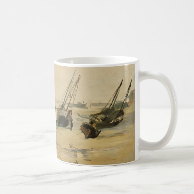 Edouard Manet | Beach, Low Tide Coffee Mug (Right)
