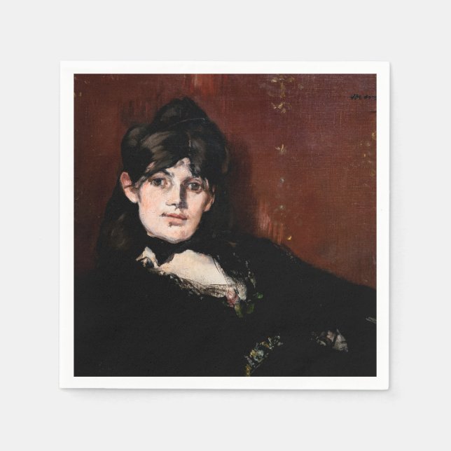 Edouard Manet - Berthe Morisot Reclining Napkins (Front)