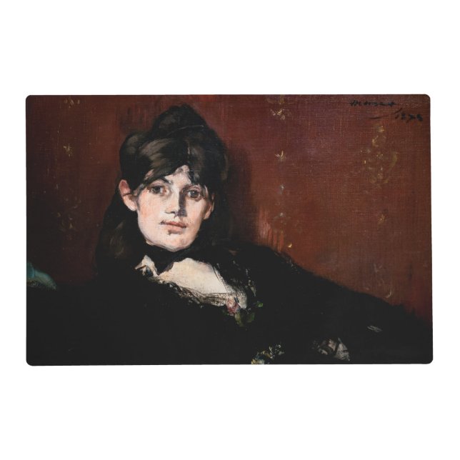 Edouard Manet - Berthe Morisot Reclining Placemat (Front)