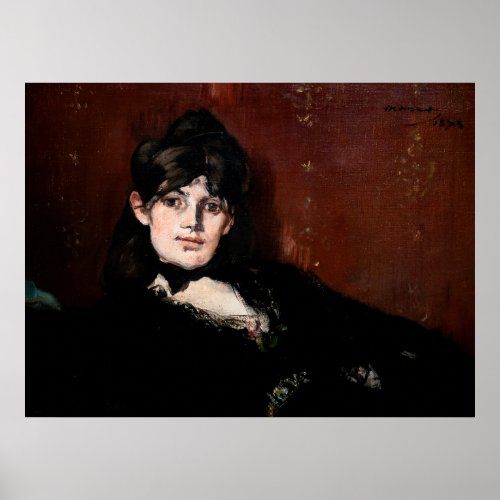 Edouard Manet _ Berthe Morisot Reclining Poster