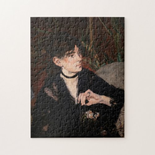 Edouard Manet _ Berthe Morisot with a Fan 1874 Jigsaw Puzzle