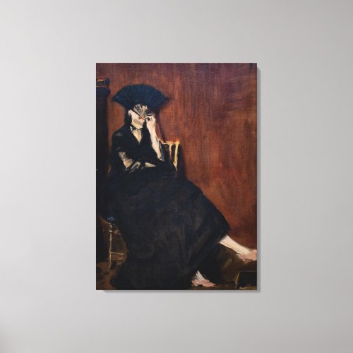 Edouard Manet _ Berthe Morisot with a Fan Canvas Print