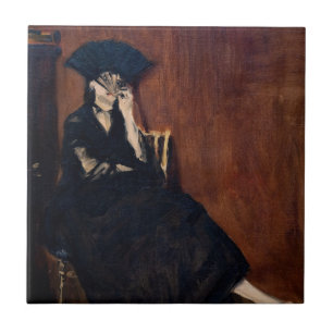 Edouard Manet - Berthe Morisot with a Fan Ceramic Tile