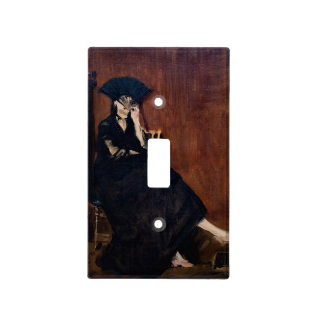 Edouard Manet - Berthe Morisot with a Fan Light Switch Cover (Front)