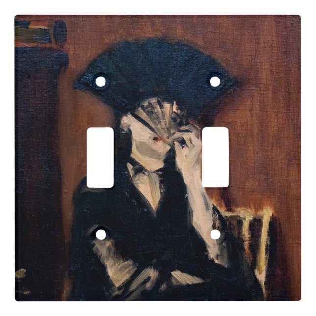 Edouard Manet - Berthe Morisot with a Fan Light Switch Cover (Front)
