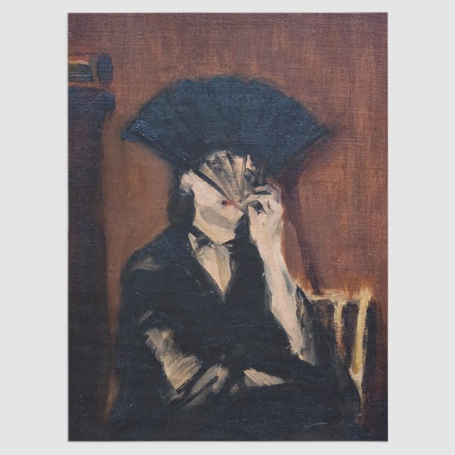 Edouard Manet - Berthe Morisot with a Fan Tissue Paper (Creator Uploaded)