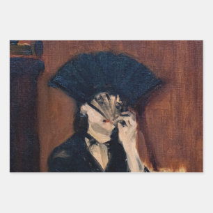 Edouard Manet - Berthe Morisot with a Fan Wrapping Paper Sheets