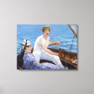 Edouard Manet - Boating Canvas Print