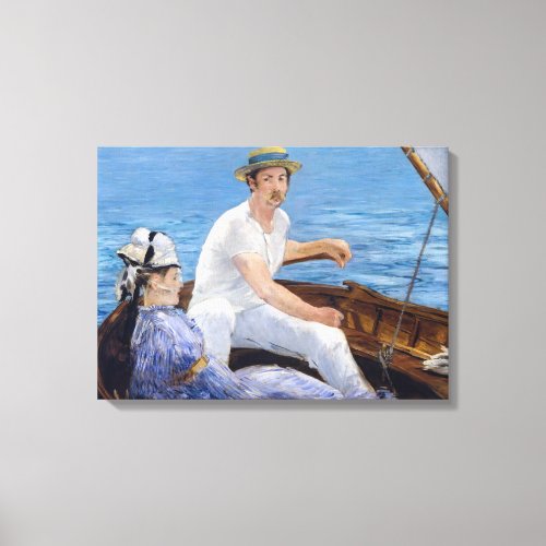 Edouard Manet _ Boating Canvas Print