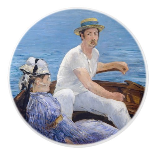 Edouard Manet _ Boating Ceramic Knob