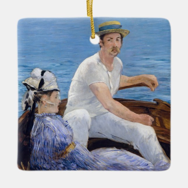 Edouard Manet - Boating Ceramic Ornament (Front)