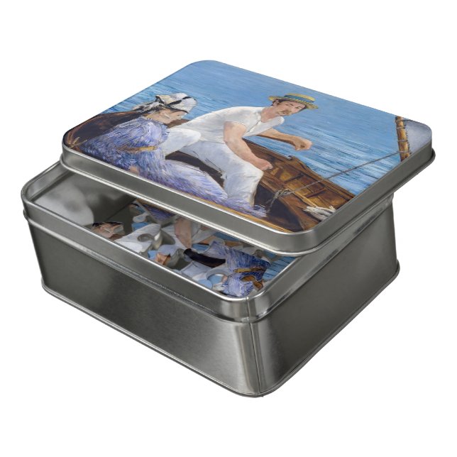 Edouard Manet - Boating Jigsaw Puzzle (Lid Open)