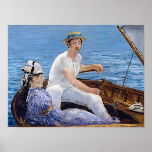 Edouard Manet _ Boating Poster