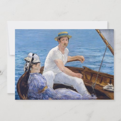 Edouard Manet _ Boating Thank You Card