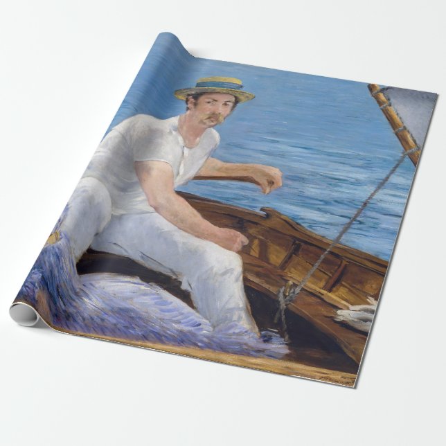Edouard Manet - Boating Wrapping Paper (Unrolled)