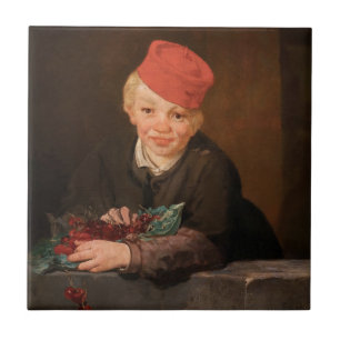 Edouard Manet - Boy with Cherries Ceramic Tile
