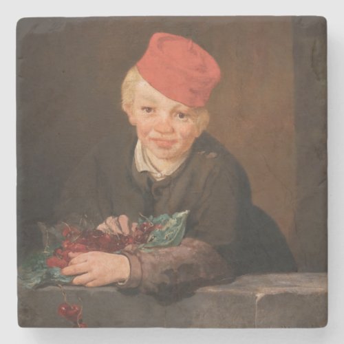 Edouard Manet _ Boy with Cherries Stone Coaster