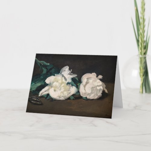 Edouard Manet _ Branch of White Peonies Secateurs Card