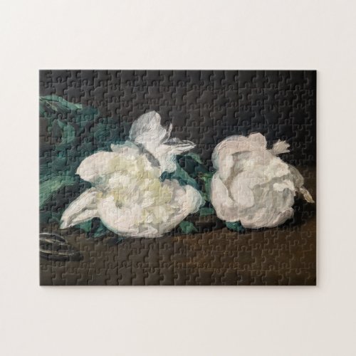 Edouard Manet _ Branch of White Peonies Secateurs Jigsaw Puzzle