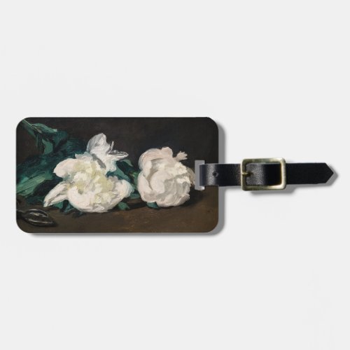 Edouard Manet _ Branch of White Peonies Secateurs Luggage Tag