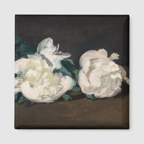 Edouard Manet _ Branch of White Peonies Secateurs Magnet