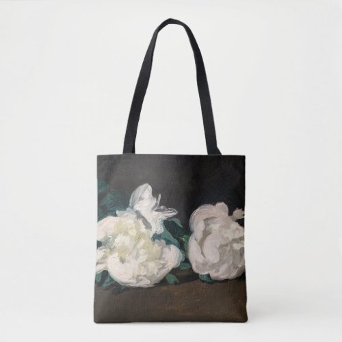 Edouard Manet _ Branch of White Peonies Secateurs Tote Bag