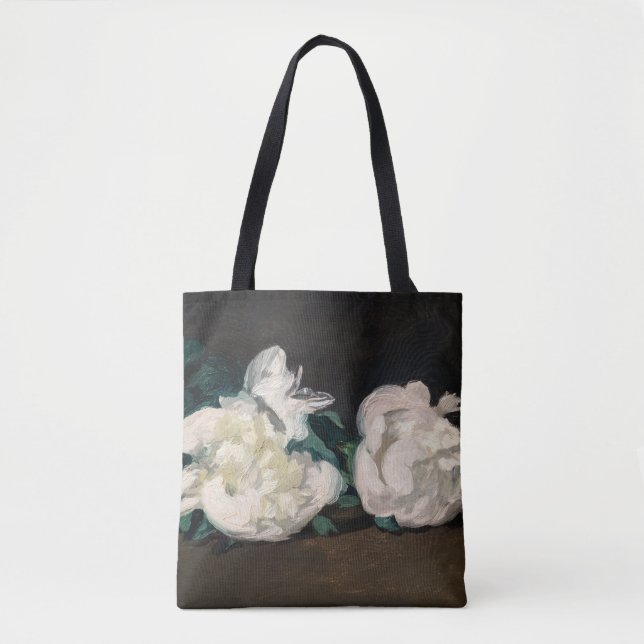 Edouard Manet - Branch of White Peonies, Secateurs Tote Bag (Front)