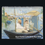 Edouard Manet Calendar Impressionists<br><div class="desc">Edouard Manet. Calendar Reproduction of famous works of art images in the public domain.</div>