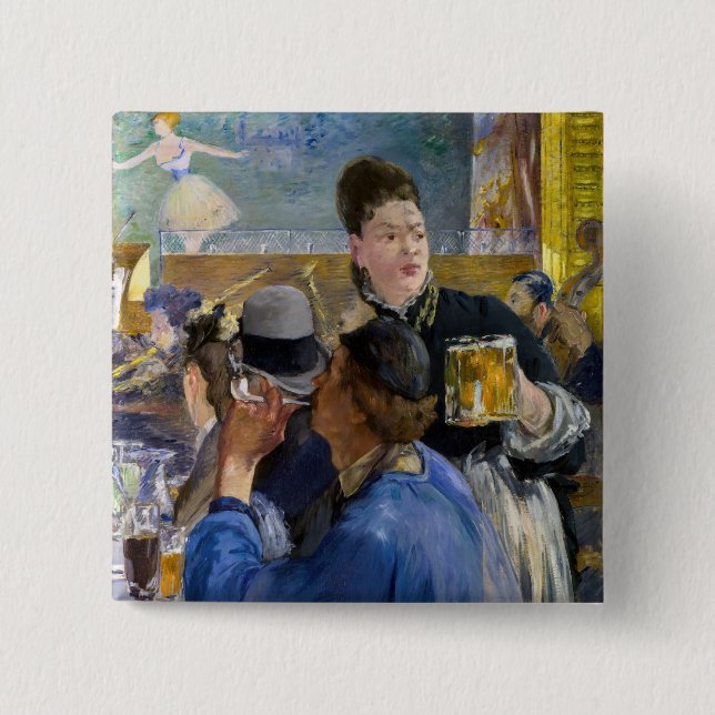 Edouard Manet - Corner of a Cafe-Concert Button (Front)