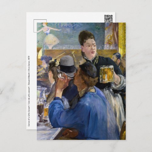 Edouard Manet _ Corner of a Cafe_Concert Postcard