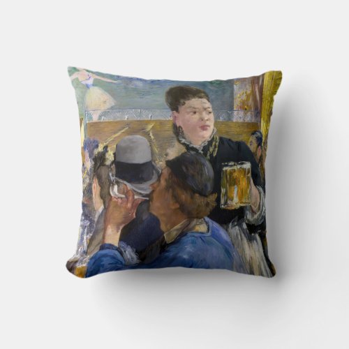 Edouard Manet _ Corner of a Cafe_Concert Throw Pillow