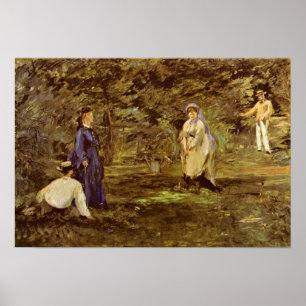 edouard Manet - croquet game Poster