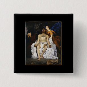 Edouard Manet - Dead Christ with Angels - 1864 Button