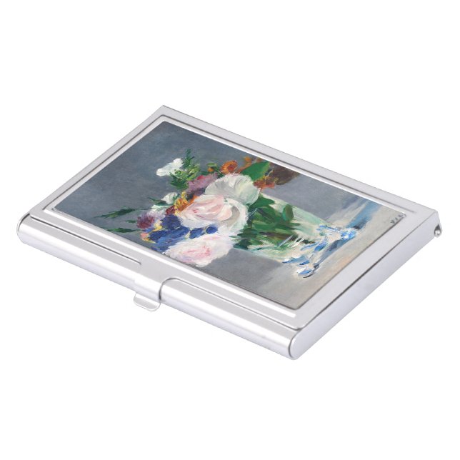 Edouard Manet - Flowers in a Crystal Vase Business Card Case (Front)