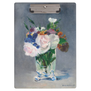 Edouard Manet - Flowers in a Crystal Vase Clipboard