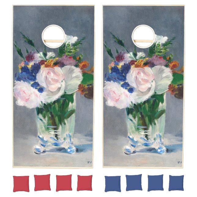 Edouard Manet - Flowers in a Crystal Vase Cornhole Set (Set)