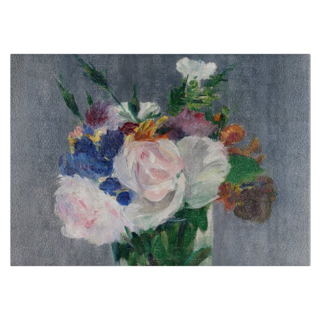 Edouard Manet - Flowers in a Crystal Vase Cutting Board (Front)