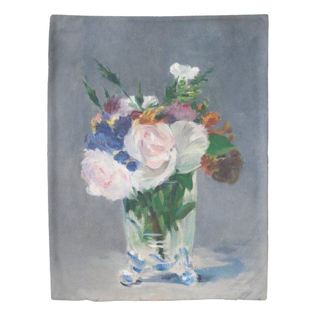 Edouard Manet - Flowers in a Crystal Vase Duvet Cover (Front)
