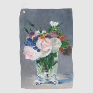 Edouard Manet - Flowers in a Crystal Vase Golf Towel