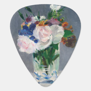 Edouard Manet - Flowers in a Crystal Vase Guitar Pick