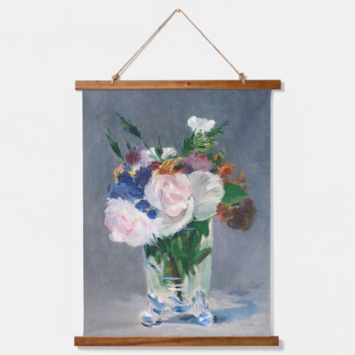 Edouard Manet _ Flowers in a Crystal Vase Hanging Tapestry
