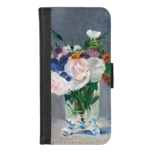 Edouard Manet _ Flowers in a Crystal Vase iPhone 87 Wallet Case