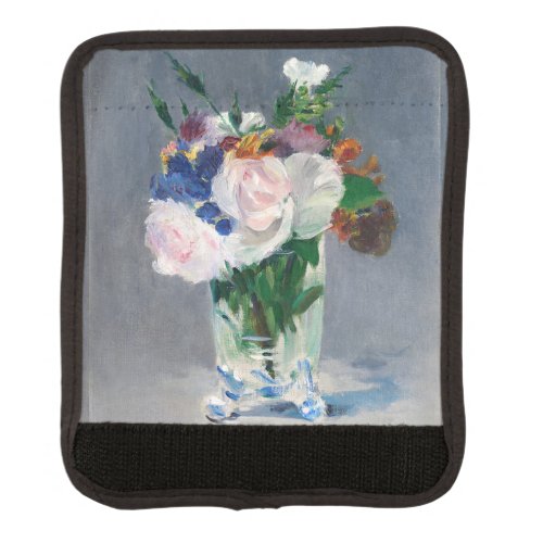 Edouard Manet _ Flowers in a Crystal Vase Luggage Handle Wrap