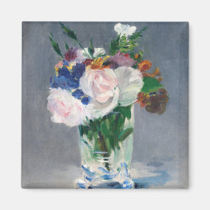 Edouard Manet - Flowers in a Crystal Vase Magnet