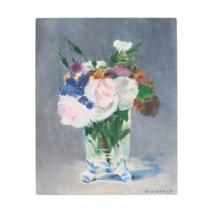 Edouard Manet - Flowers in a Crystal Vase Metal Print