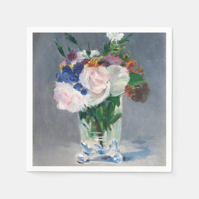 Edouard Manet - Flowers in a Crystal Vase Napkins (Front)