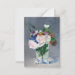 Edouard Manet - Flowers in a Crystal Vase Note Card