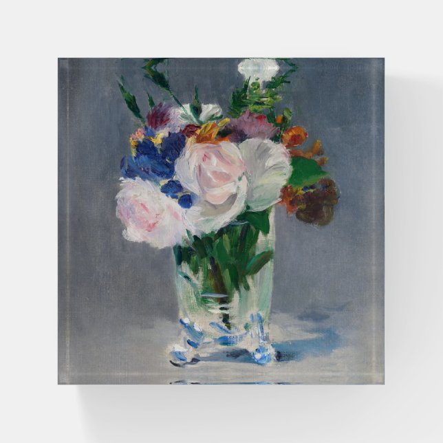 Edouard Manet - Flowers in a Crystal Vase Paperweight (Front)
