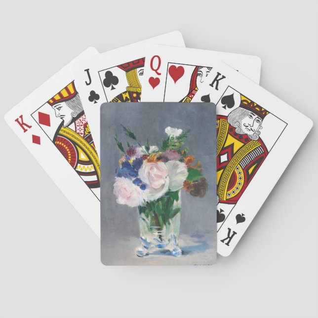 Edouard Manet - Flowers in a Crystal Vase Poker Cards (Back)