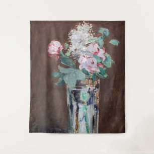 Edouard Manet - Flowers in a Crystal Vase Tapestry